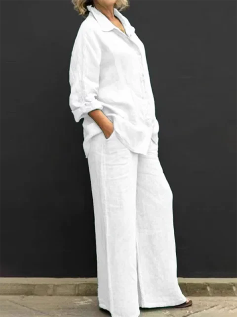 Trinidad® | Casual Linen Blouse And Pants Set - Image 4