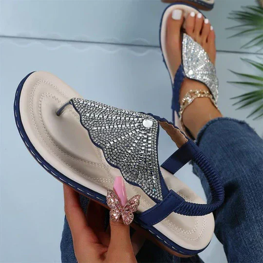 Trudi® | Orthopedic Sandals With Crystals - Image 4
