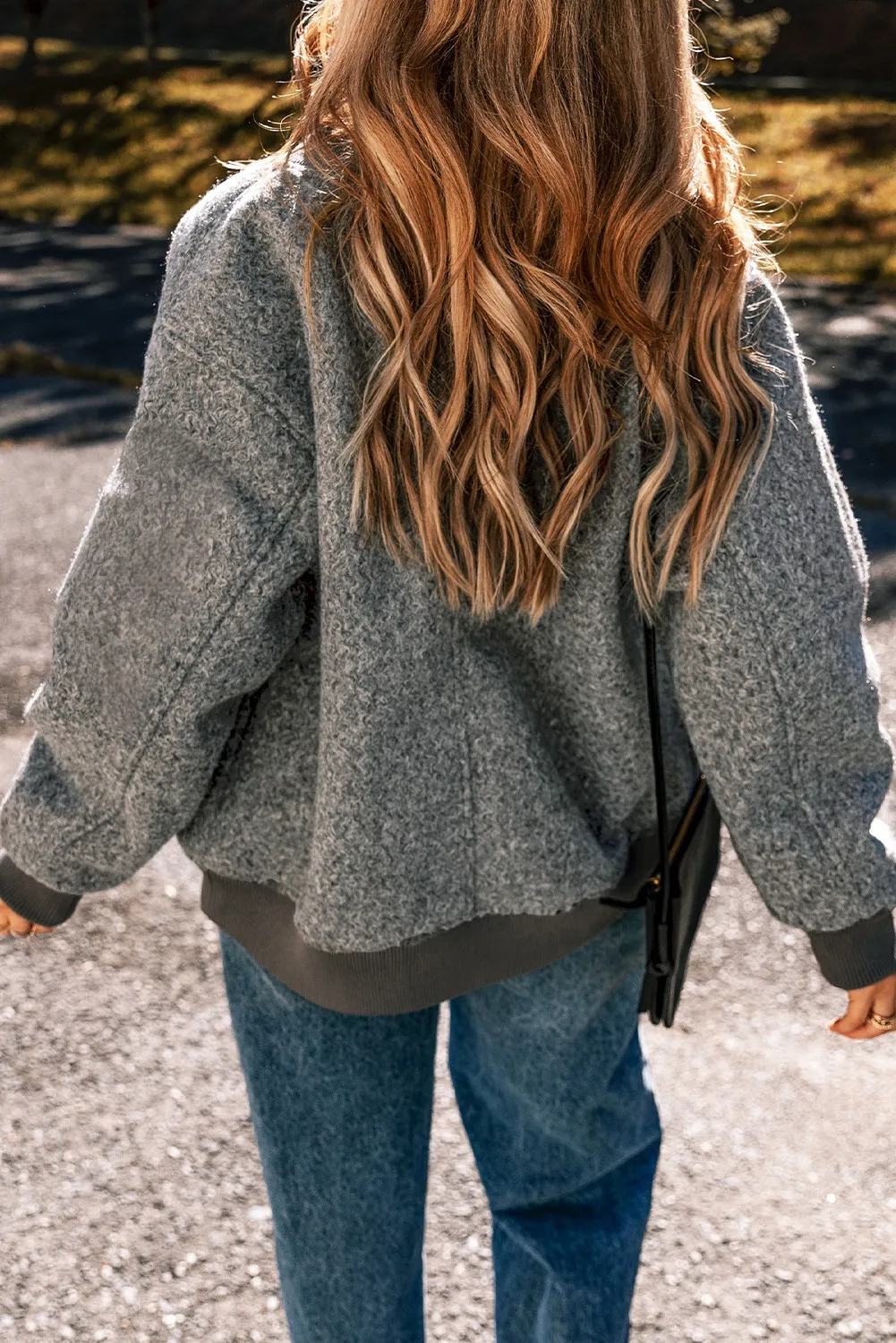 Ursula | Jacket with baseball collar and zip and pockets - Image 2