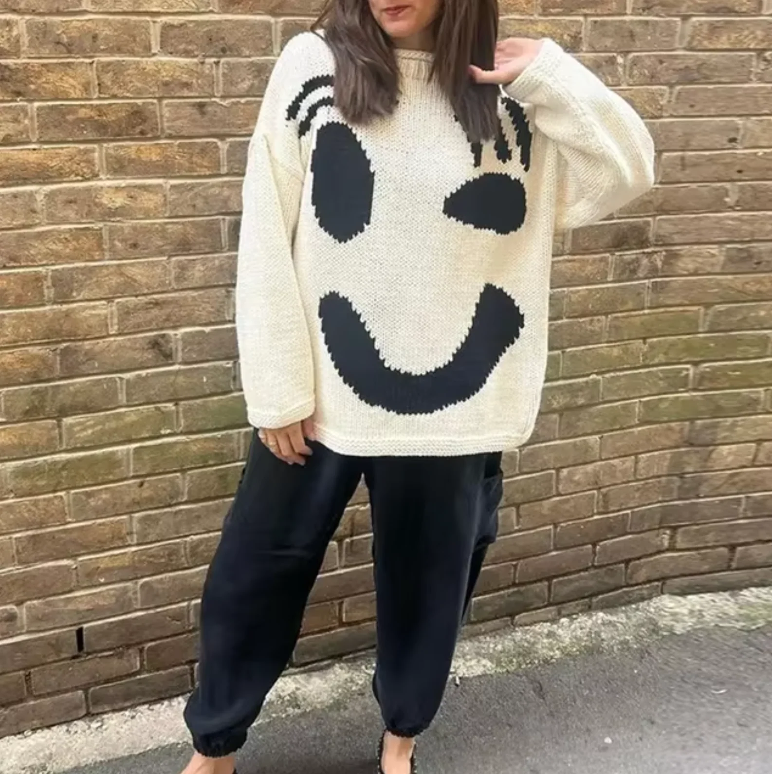 Ursula | Oversized cotton knit sweater - Image 4