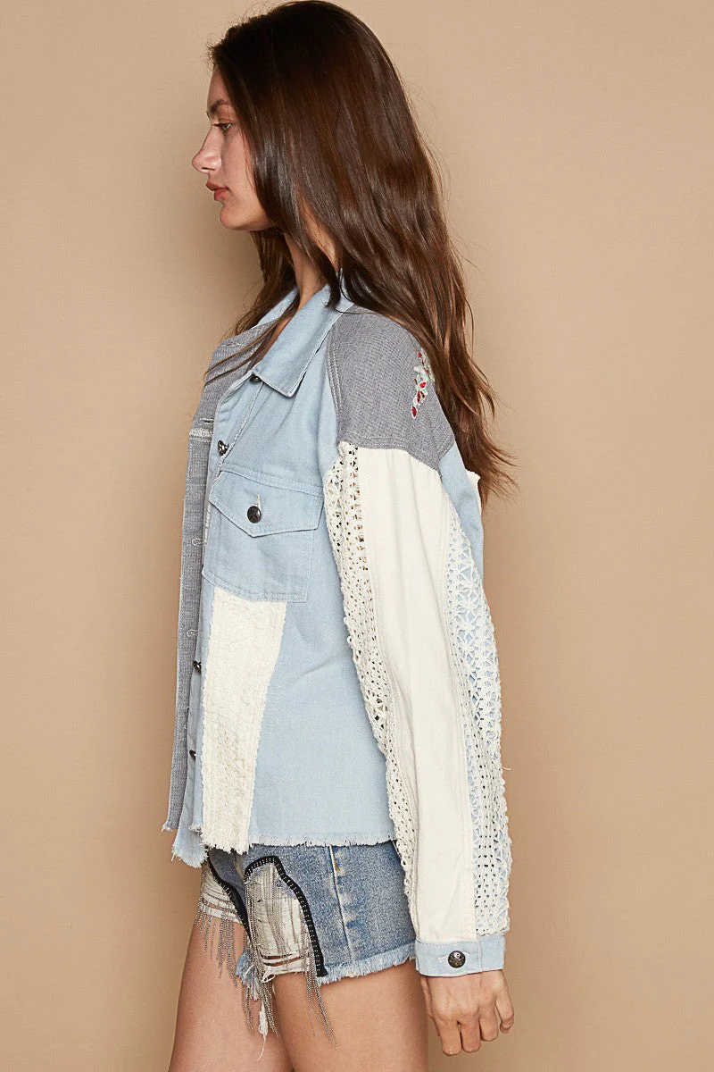 Úrsula | POL shaket crochet embroidery with raw hem and chest pockets - Image 8