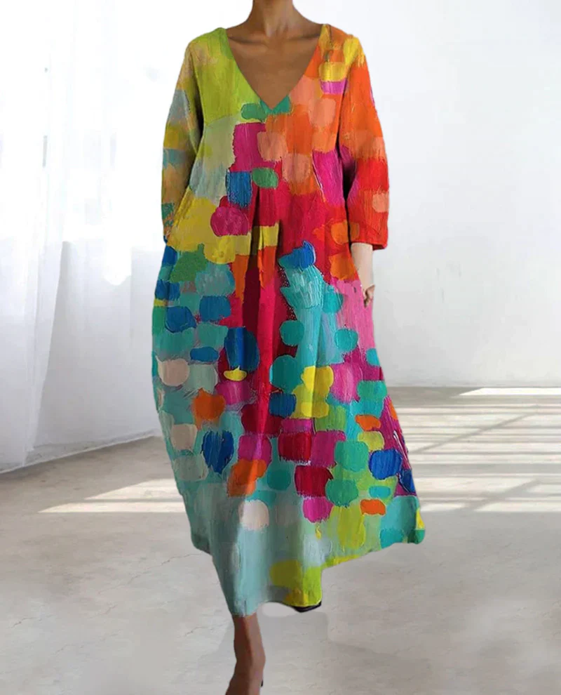 Valentina® | Colorful printed dress for women - Image 3