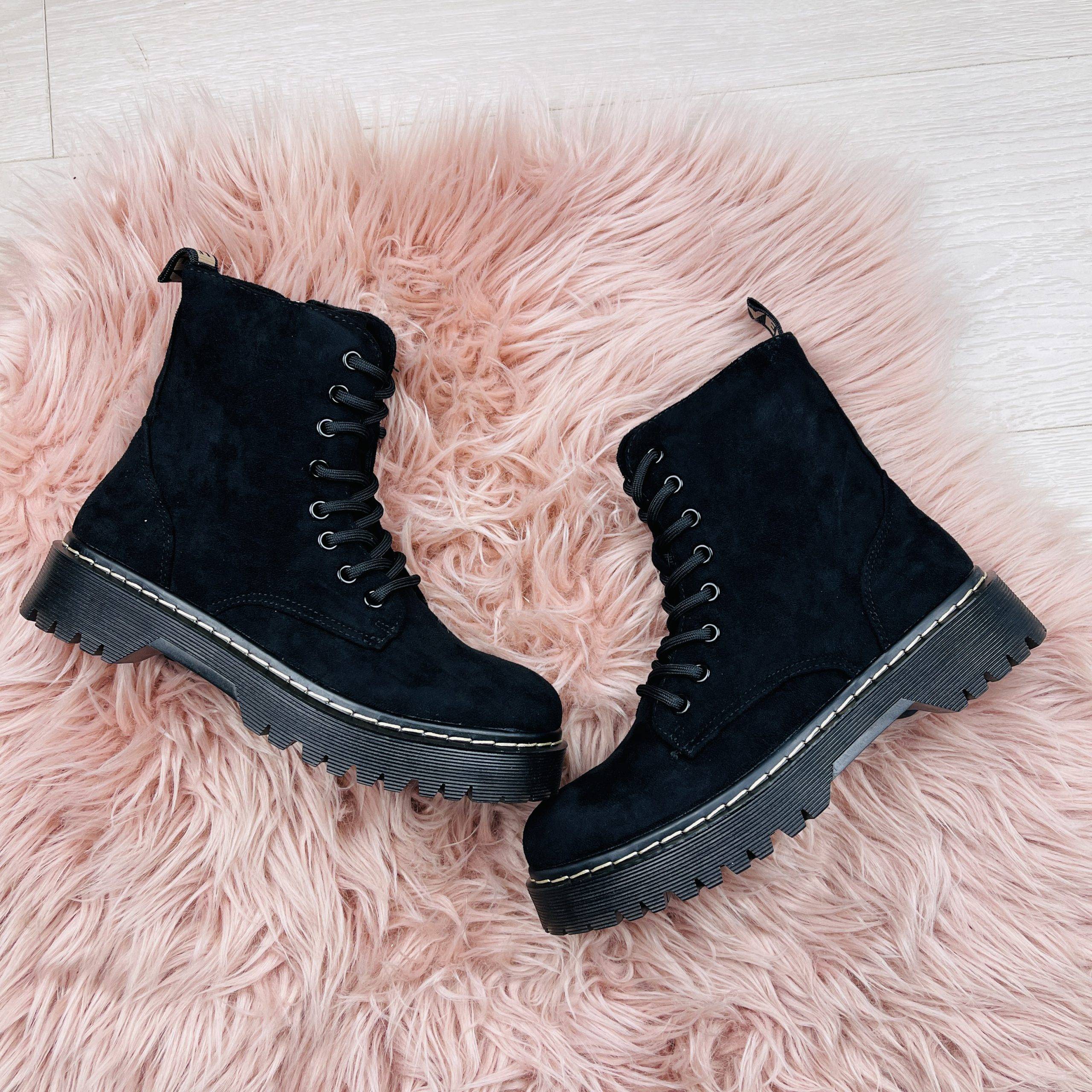 Valeria | Black suede boots - Image 4