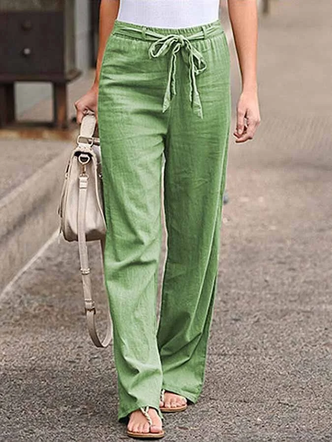 Valeria® | Comfortable Linen Trousers In A Casual Style - Image 5