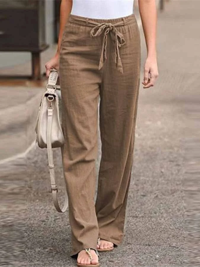 Valeria® | Comfortable Linen Trousers In A Casual Style - Image 6