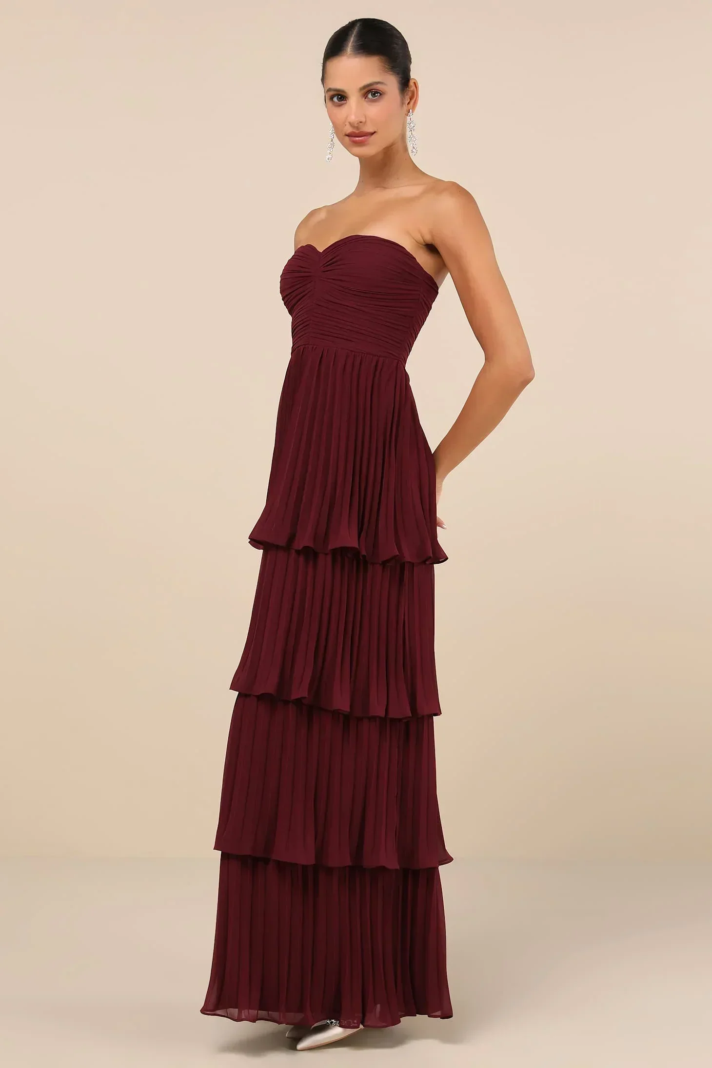 Valeria® | Elegant Strapless Maxi Dress - Image 3