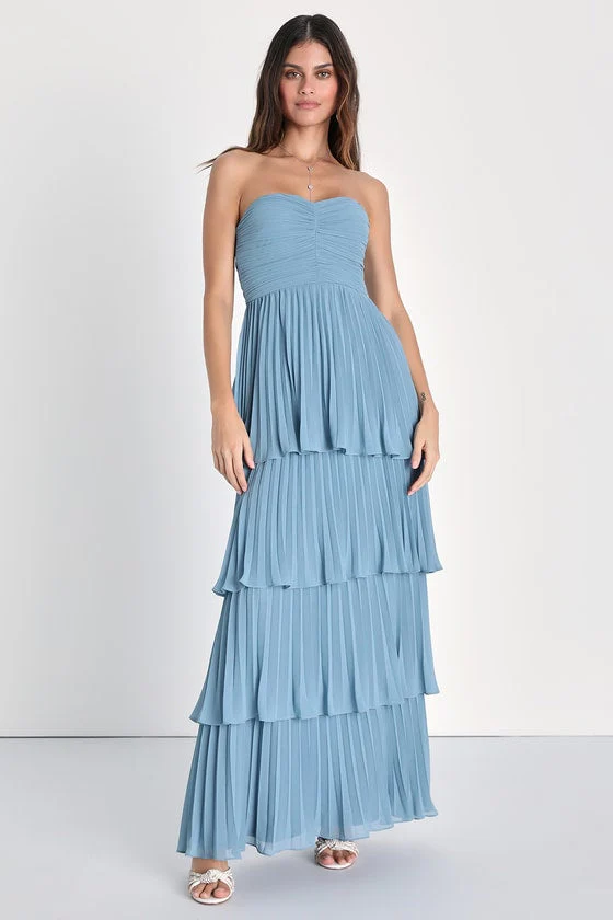Valeria® | Elegant Strapless Maxi Dress - Image 7