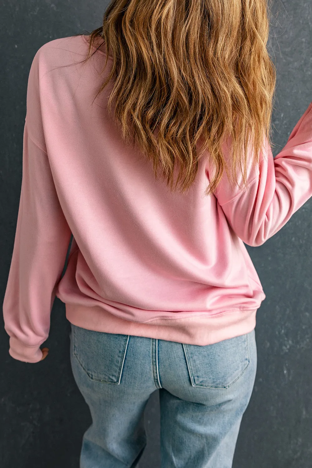 Valeria | Long sleeve crew neck sweatshirt - Image 3