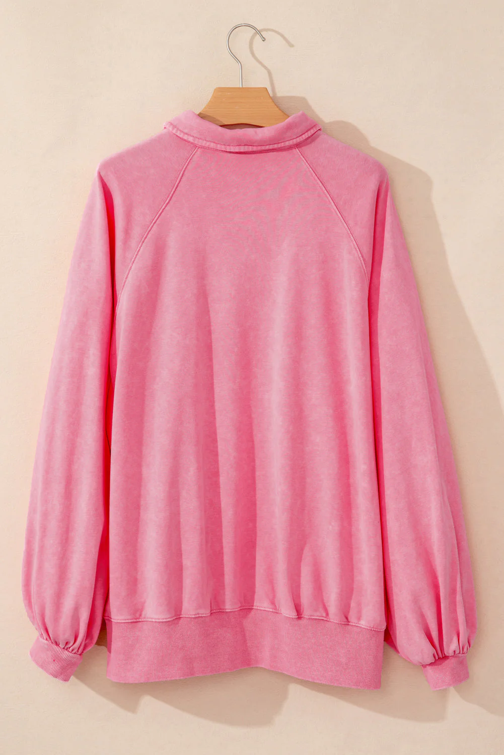 Valeria | Oversized sweatshirt with buttons and balloon sleeves - Image 5