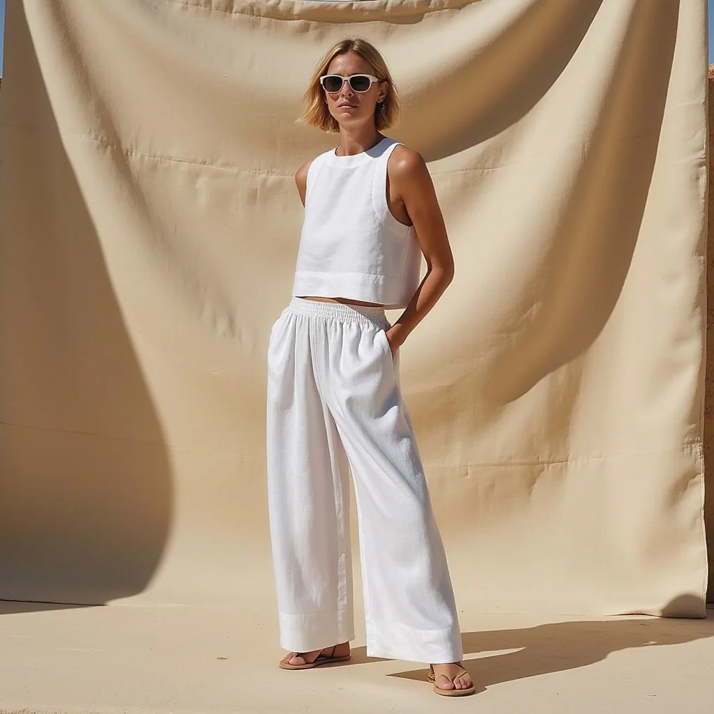 Vanesa® | Lightweight Sustainable Linen Women's Two-Piece Set