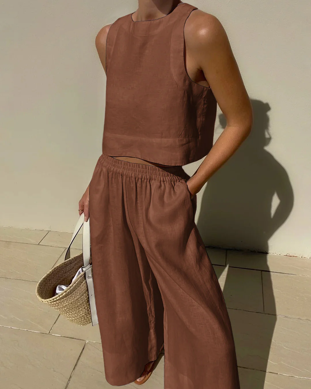Vanesa® | Lightweight Sustainable Linen Women's Two-Piece Set - Image 8