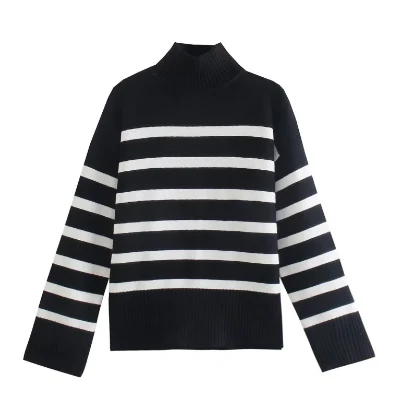 Vanesa | Long sleeve turtleneck sweater for women - Image 3