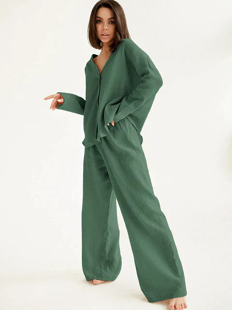 Vanessa | Oversized cotton pants and sweater - Image 3