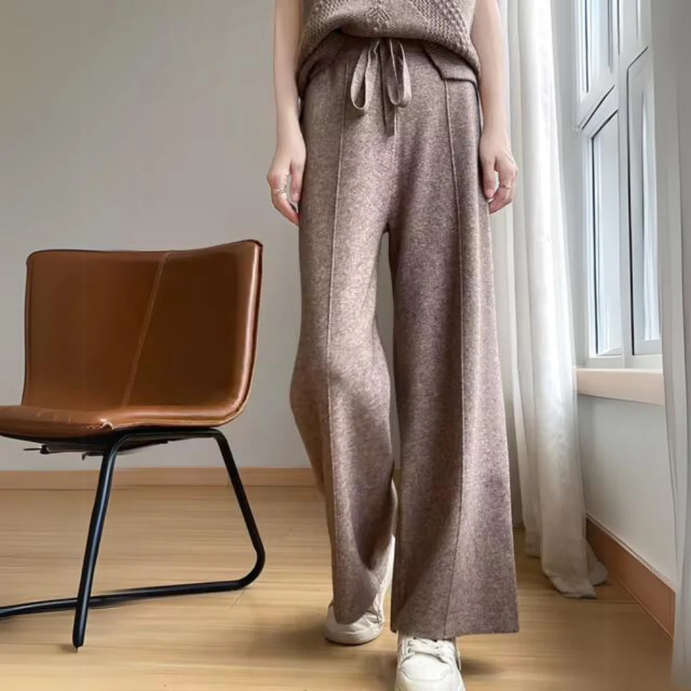Vanessa | Warm trousers with a high waist - Image 4