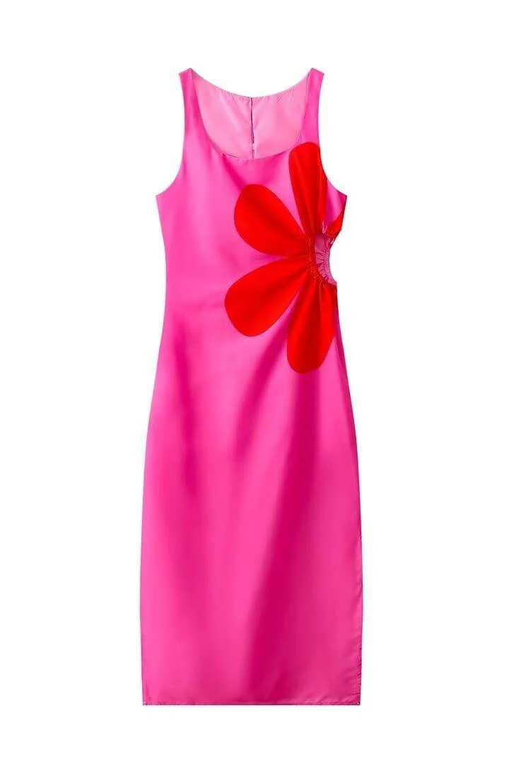 Vania® | Floral Cut-Out Midi Dress - Image 5