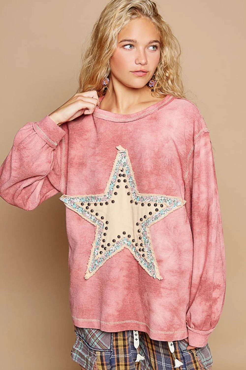 Vanja | Washed star patch with studded top - Image 4