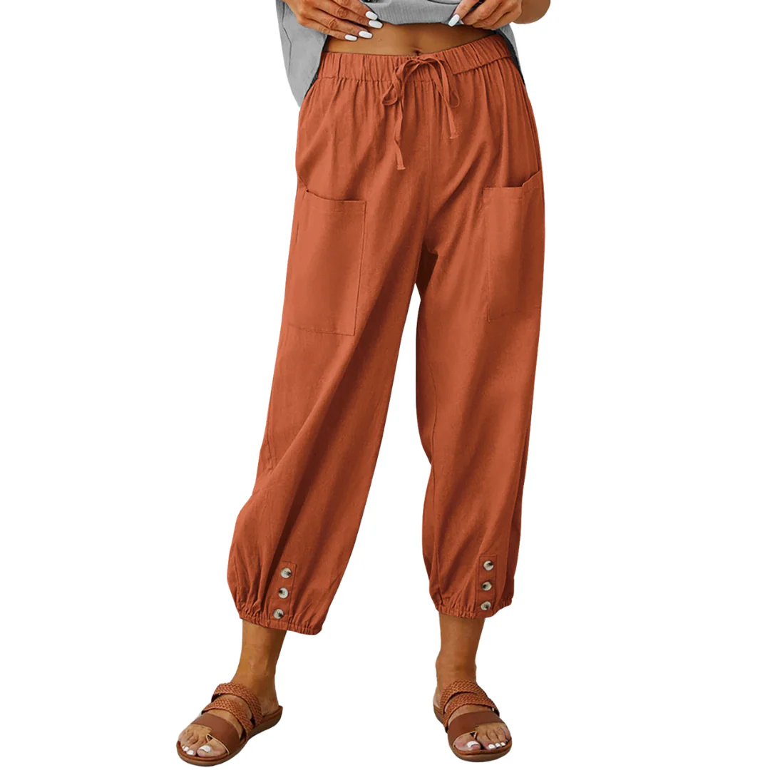 Vera® | Chic Loose Linen Pants For Summer - Image 3