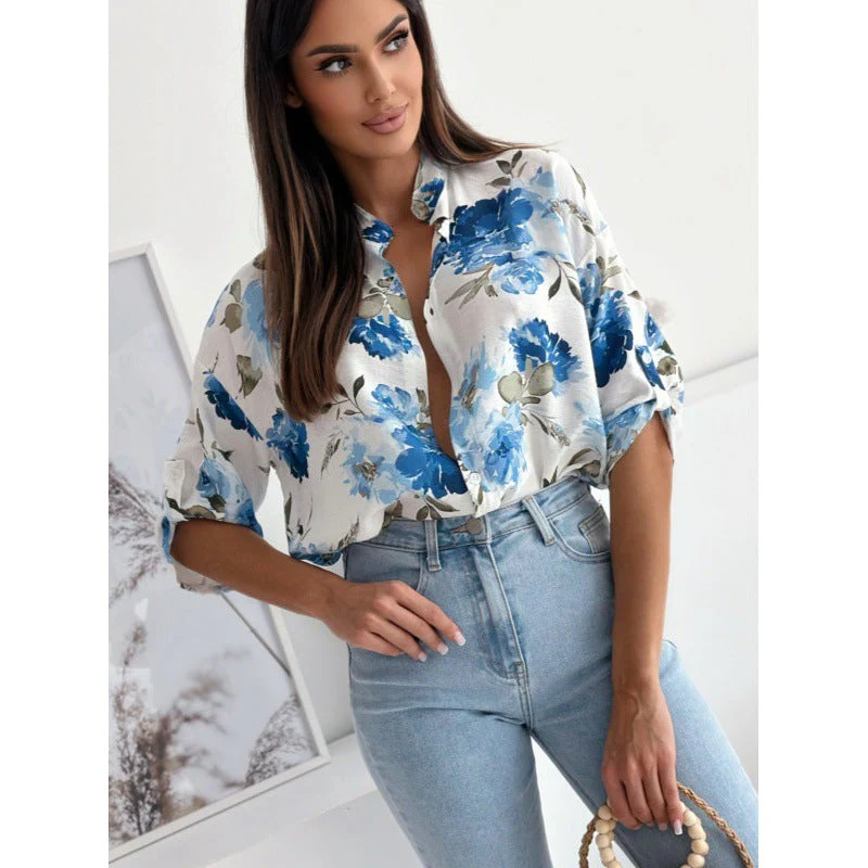 Vera® | Women'S Floral Oversized Button Top - Image 2