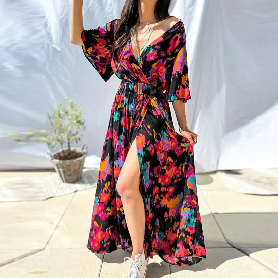 Verónica® | Bohemian Dress With A High Slit - Image 8