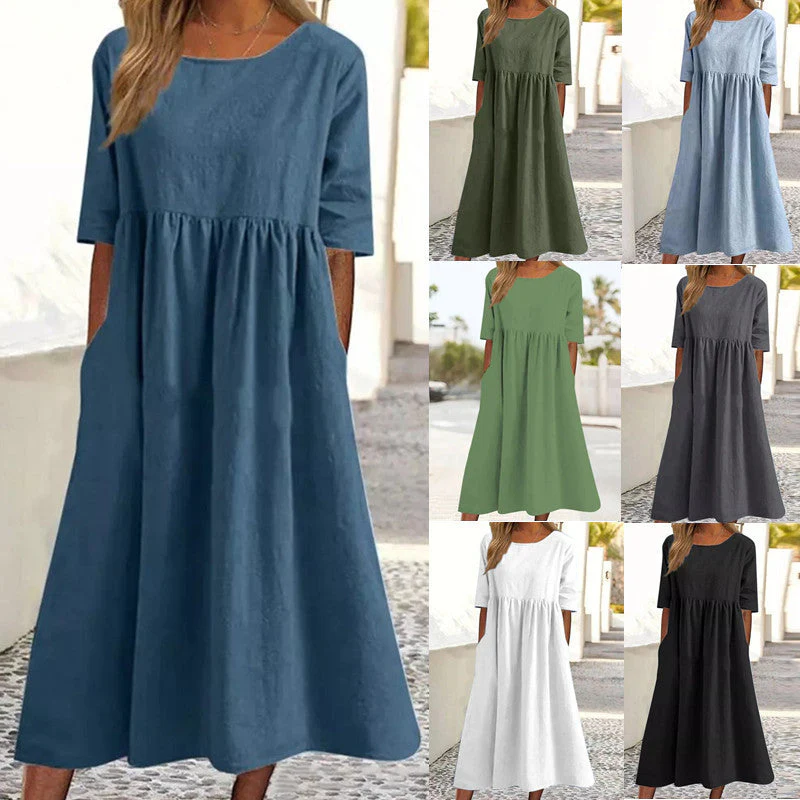 Veronica® | Midi Dress With Three-Quarter Sleeves - Image 2