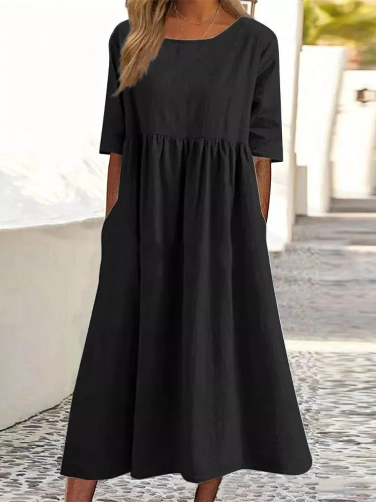 Veronica® | Midi Dress With Three-Quarter Sleeves - Image 3