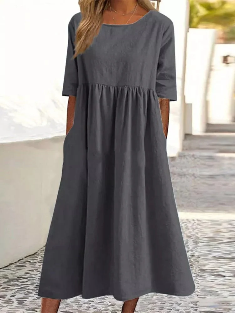 Veronica® | Midi Dress With Three-Quarter Sleeves - Image 4