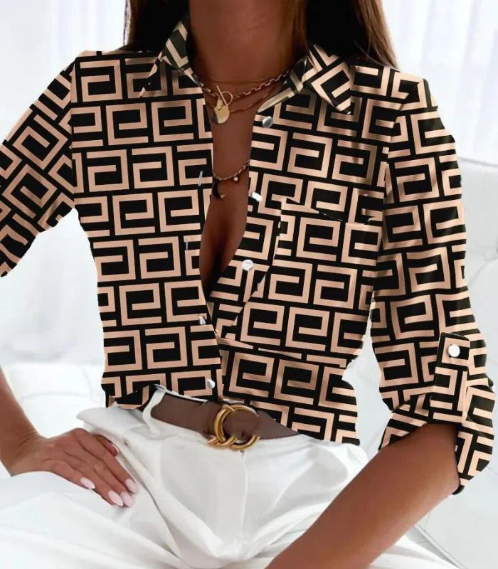 Verónica® | Stylish Office Long-Sleeved Blouse - Image 3