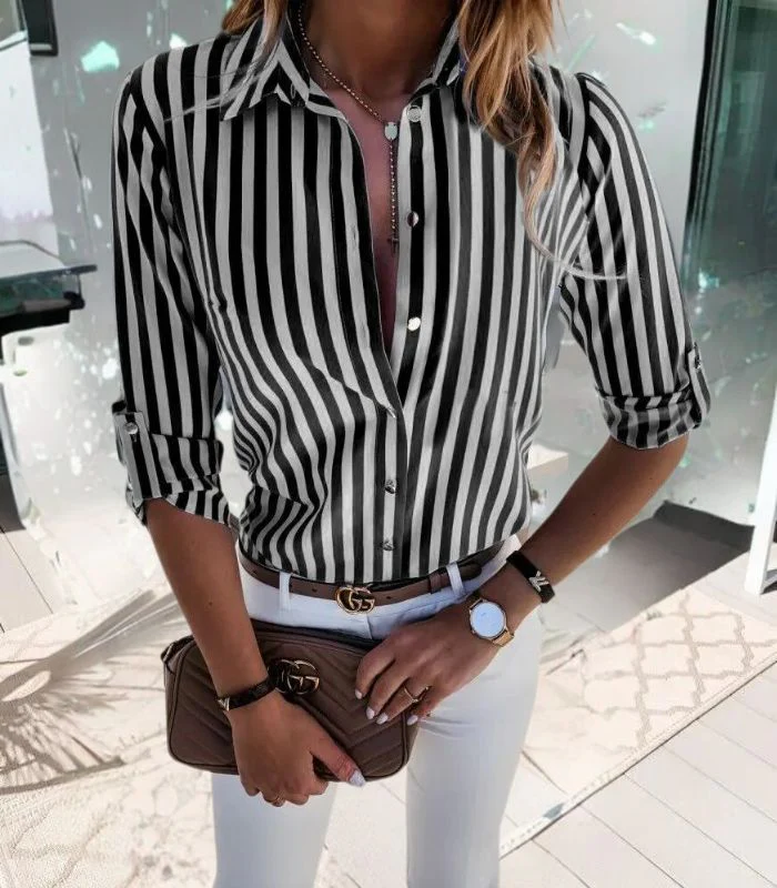 Verónica® | Stylish Office Long-Sleeved Blouse - Image 4