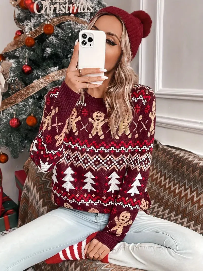 Victoria | Christmas sweater with a festive reindeer - Image 2