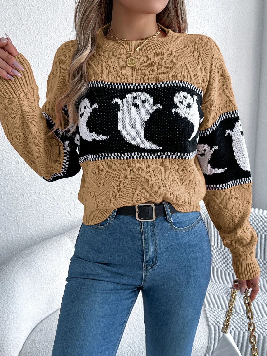 Victoria | Ghost crew neck long sleeve sweater - Image 16