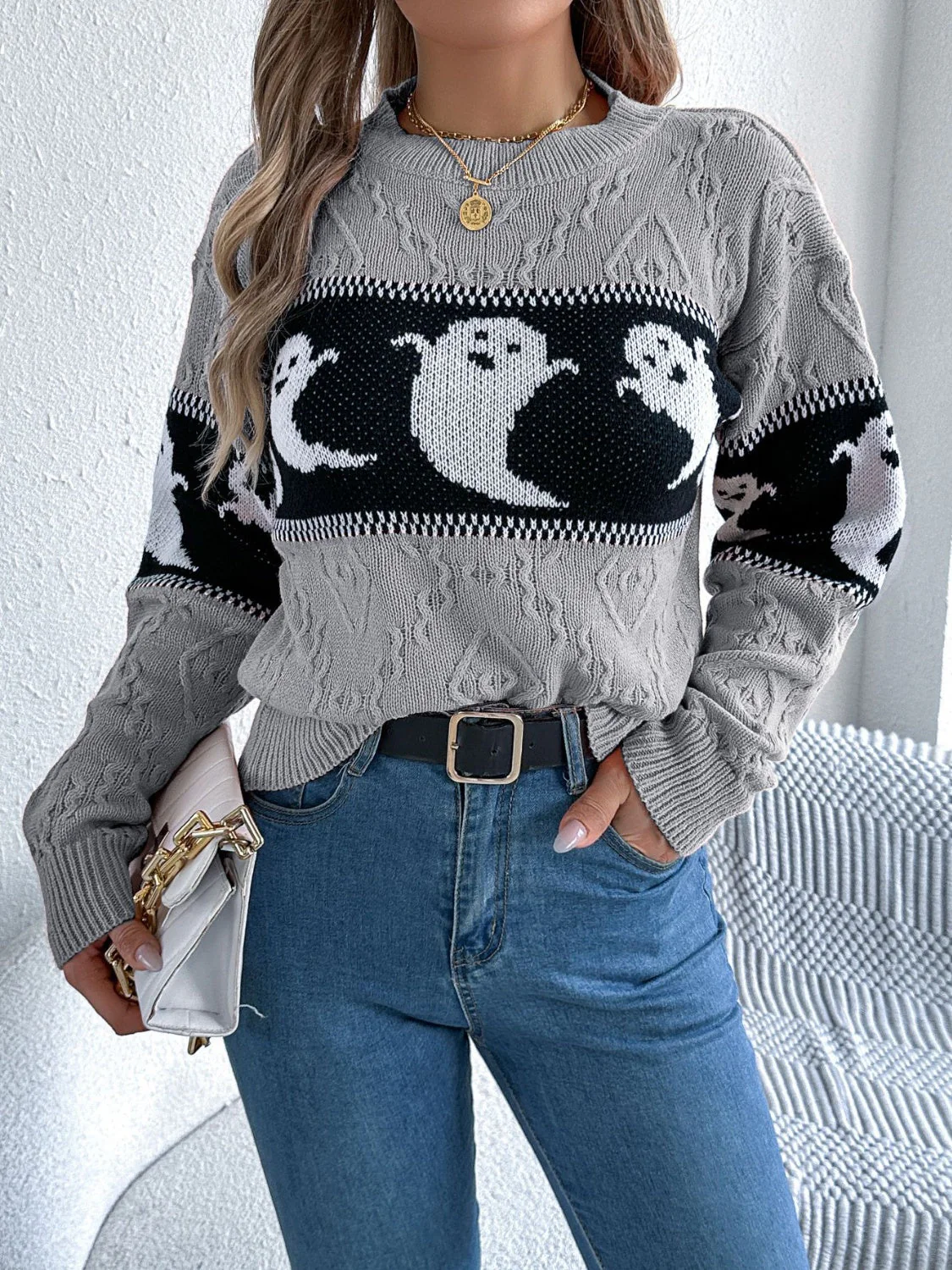 Victoria | Ghost crew neck long sleeve sweater - Image 7