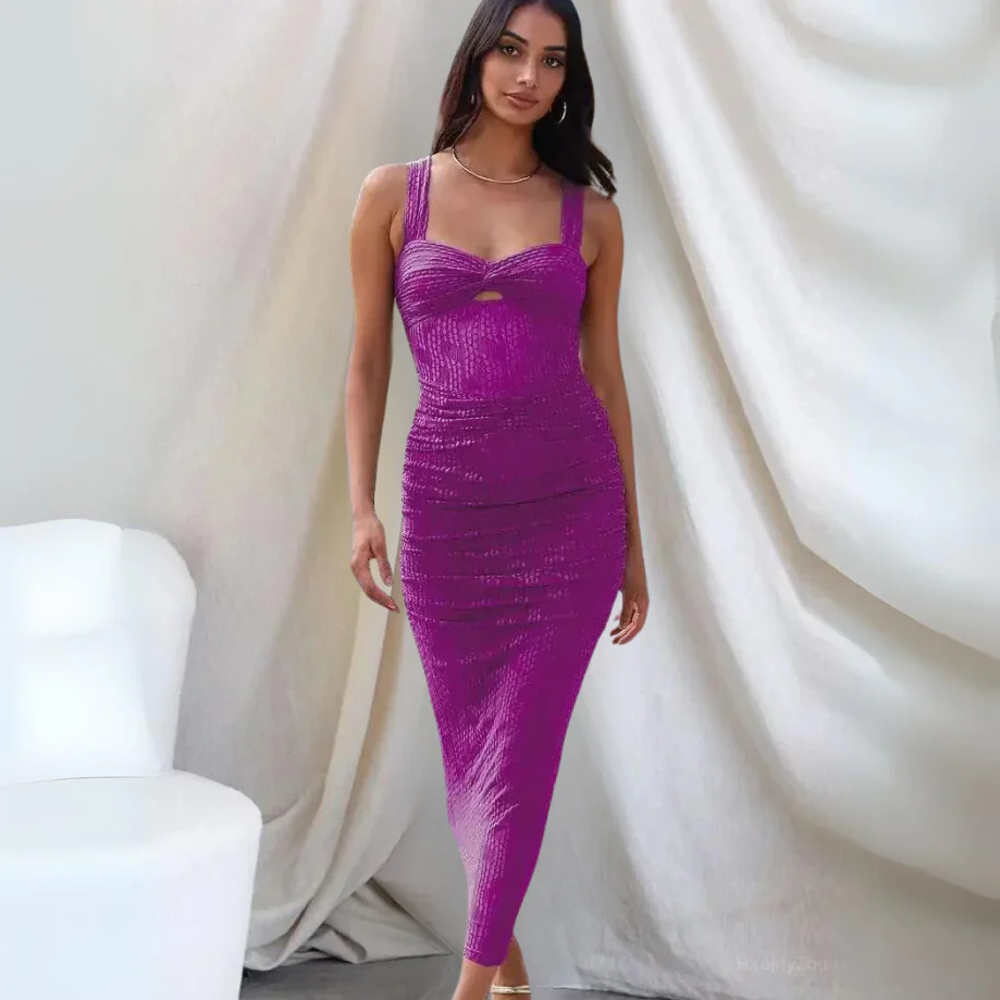 Victoria® | Long Fitted Summer Dress - Image 5