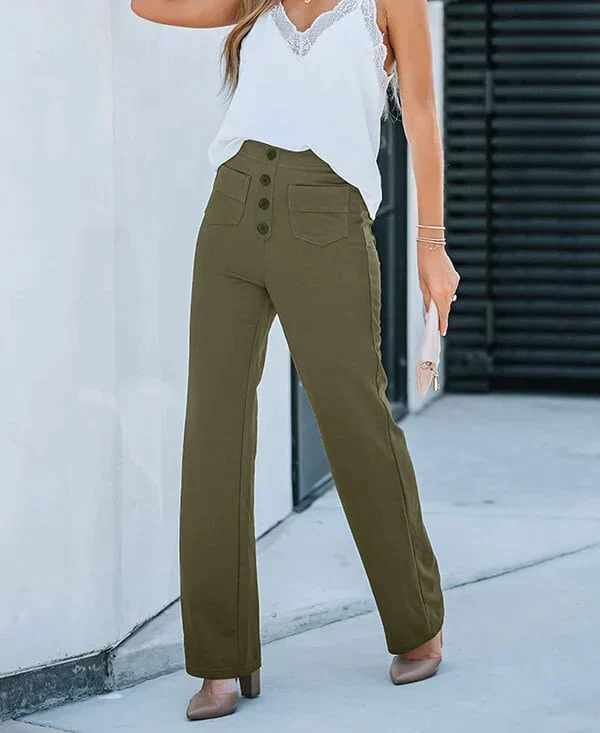 Victoria® | Women's high-waisted button-front pants - Image 8