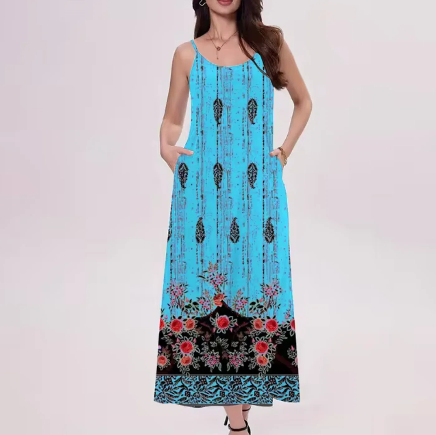 Vilma® | Elegant Printed Long Dress - Image 4
