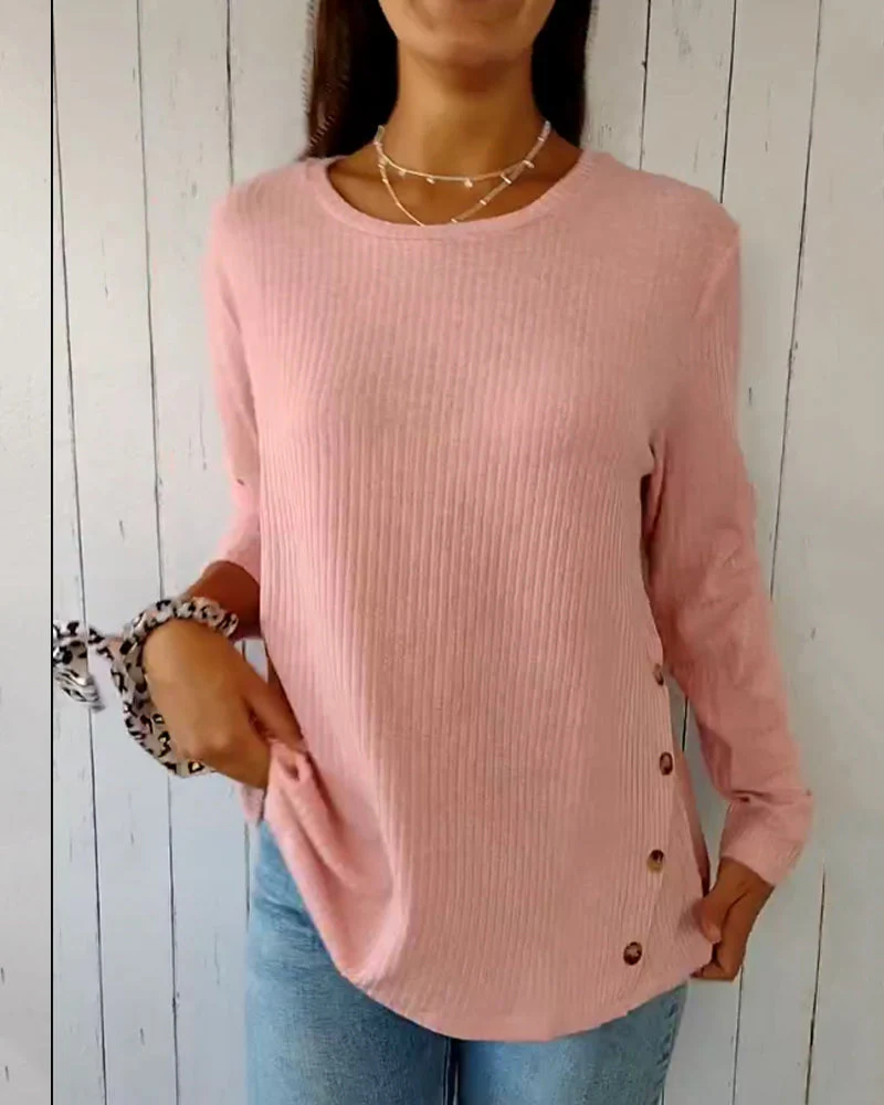 Viola | Long-sleeved shirt with a crew neck - Image 3
