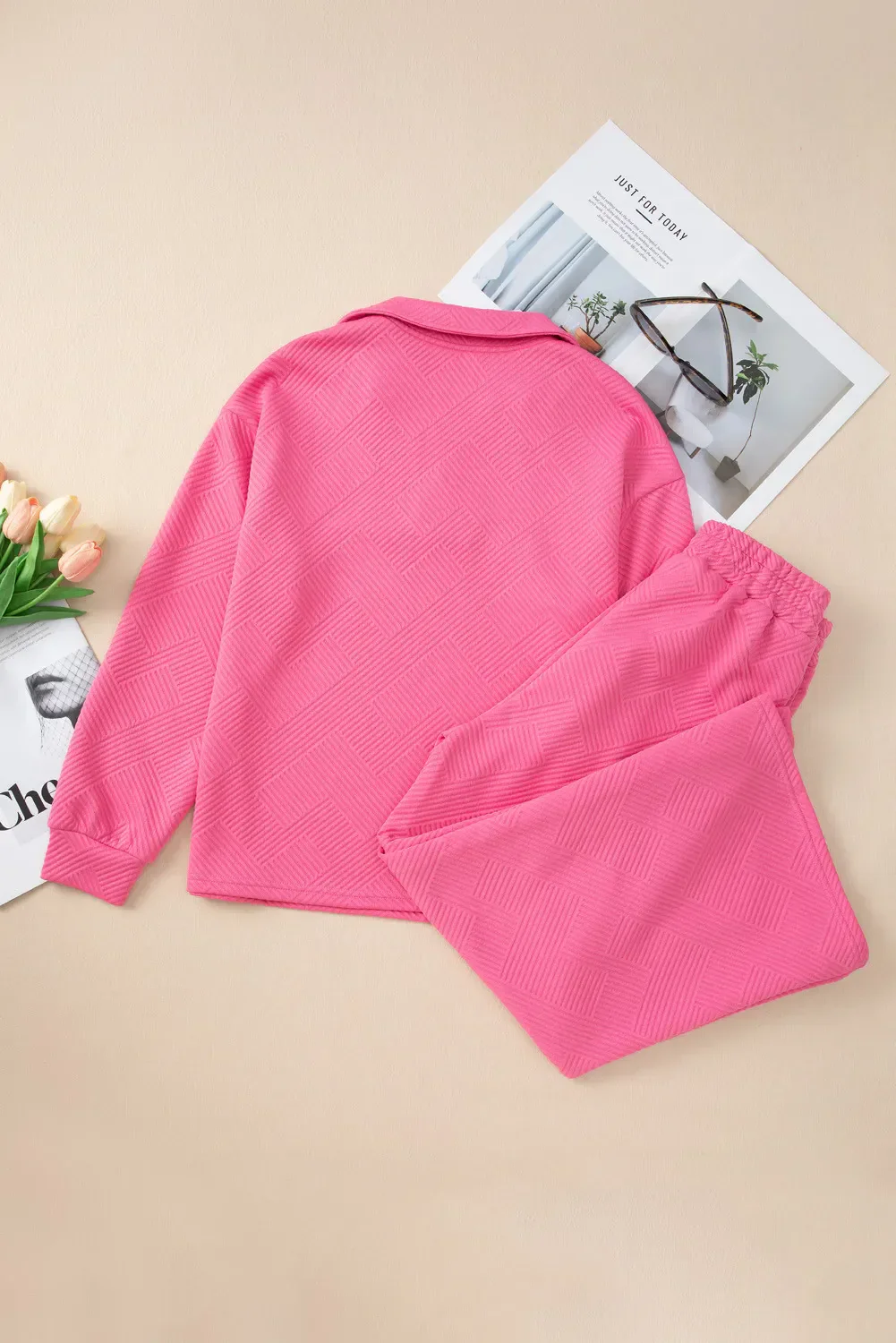 Viola | Set of structured long-sleeved shirt and drawstring trousers - Image 8