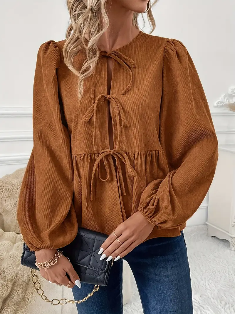 Viola® | Stylish Corduroy Blouse - Image 2