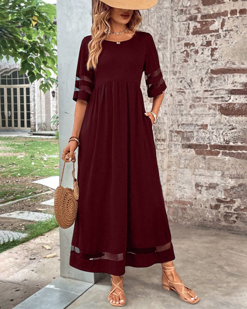 Violet® | Relaxed Half Sleeve Maxi Dress - Image 2