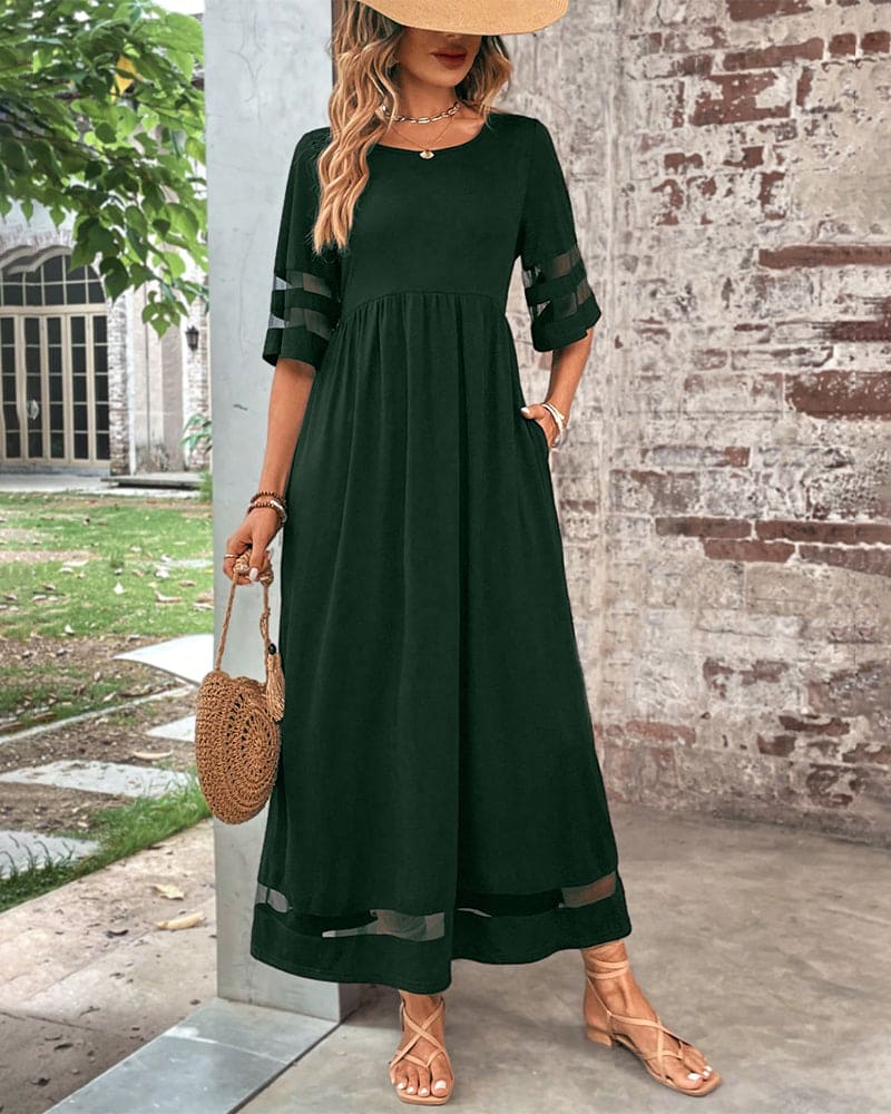 Violet® | Relaxed Half Sleeve Maxi Dress - Image 3