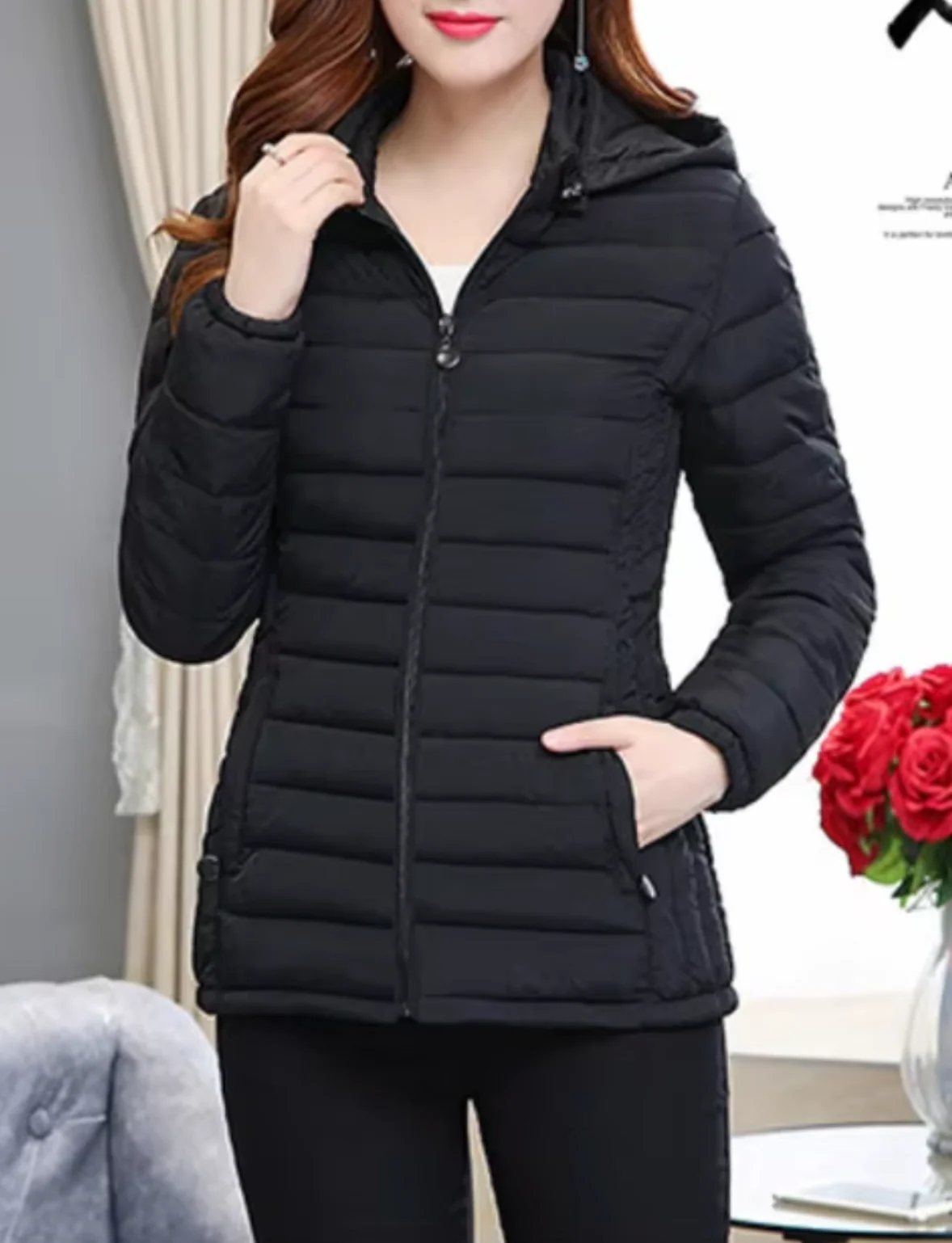 Violeta | Padded jacket with removable hood - Image 4