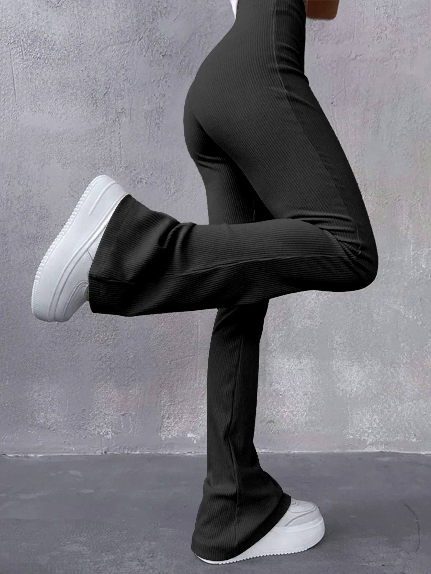 Virginia® | Ribbed Flare Pants High Waist - Image 2