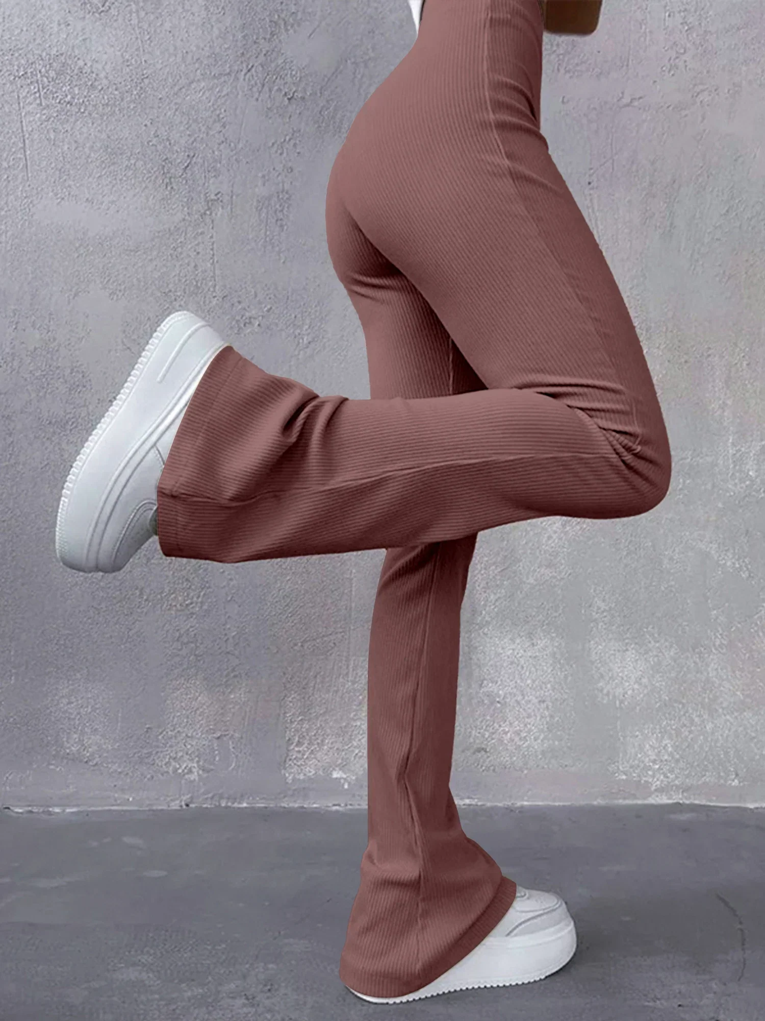 Virginia® | Ribbed Flare Pants High Waist - Image 8