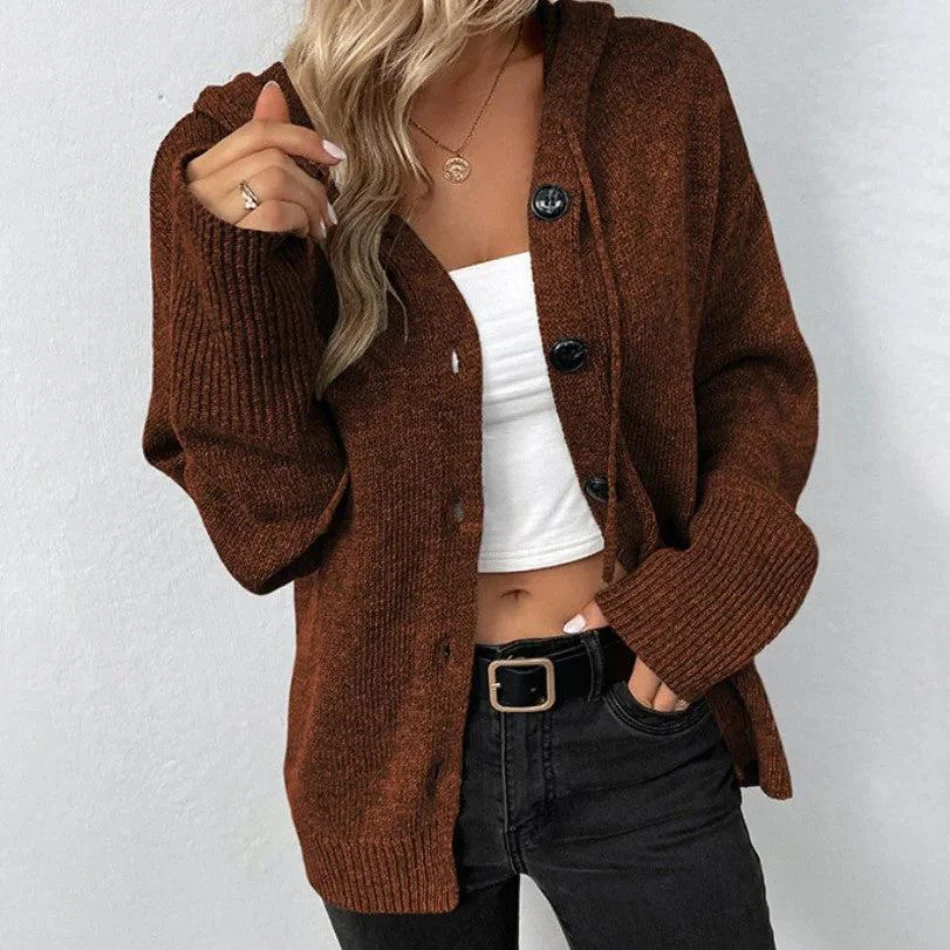 Viviana | Cardigan with drawstring and hood - Image 13