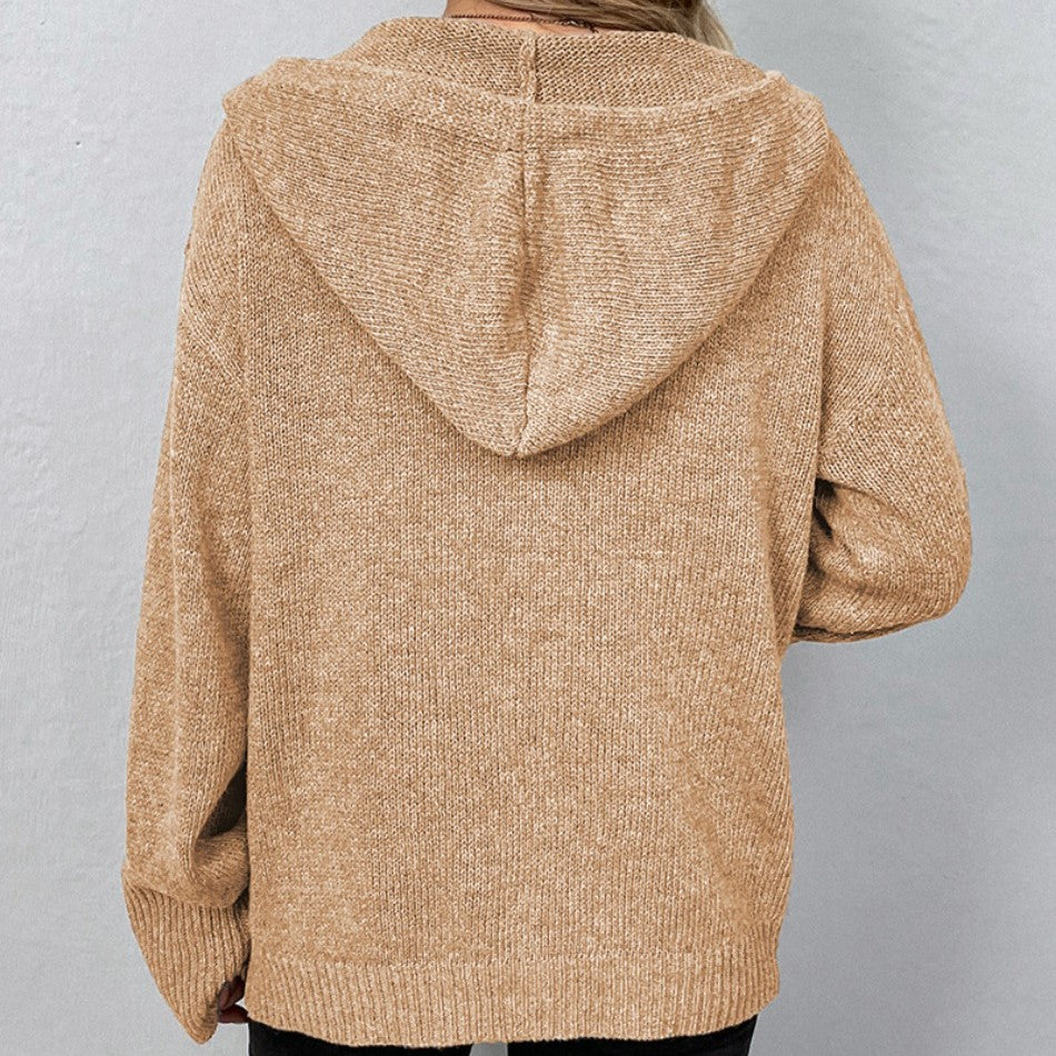 Viviana | Cardigan with drawstring and hood - Image 8