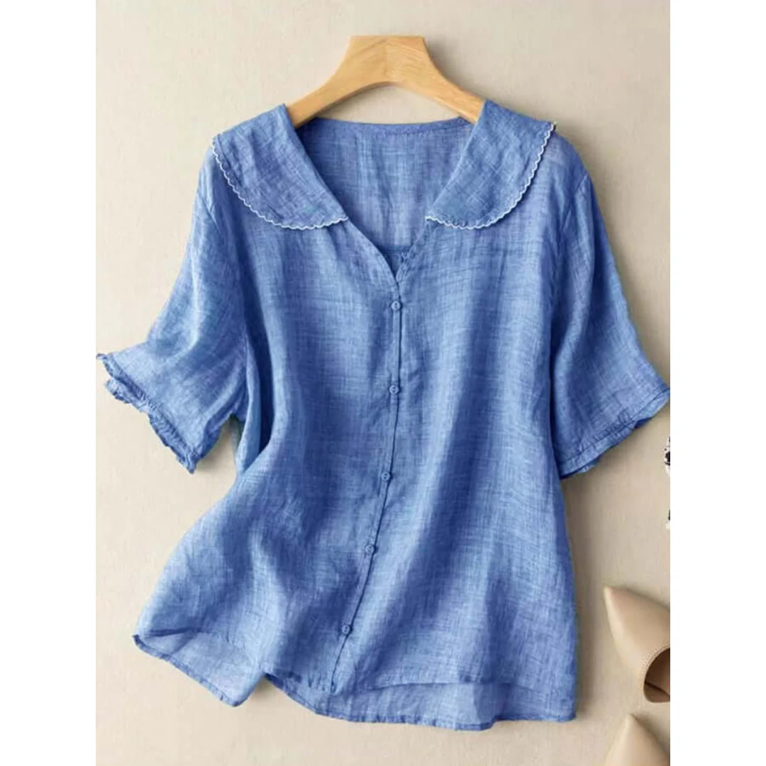 Viviana® | Women'S V Neck Button Down Shirt