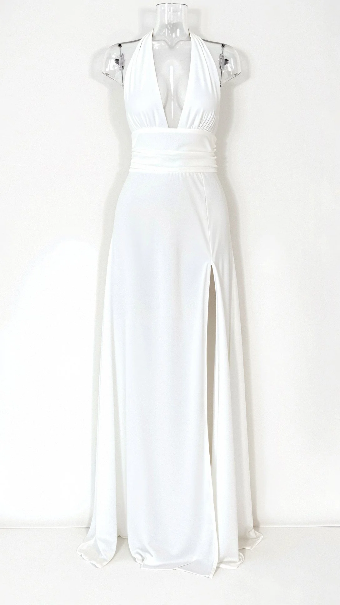 Waleska® | Maxi Halter Dress V-Neck And Slit - Image 8