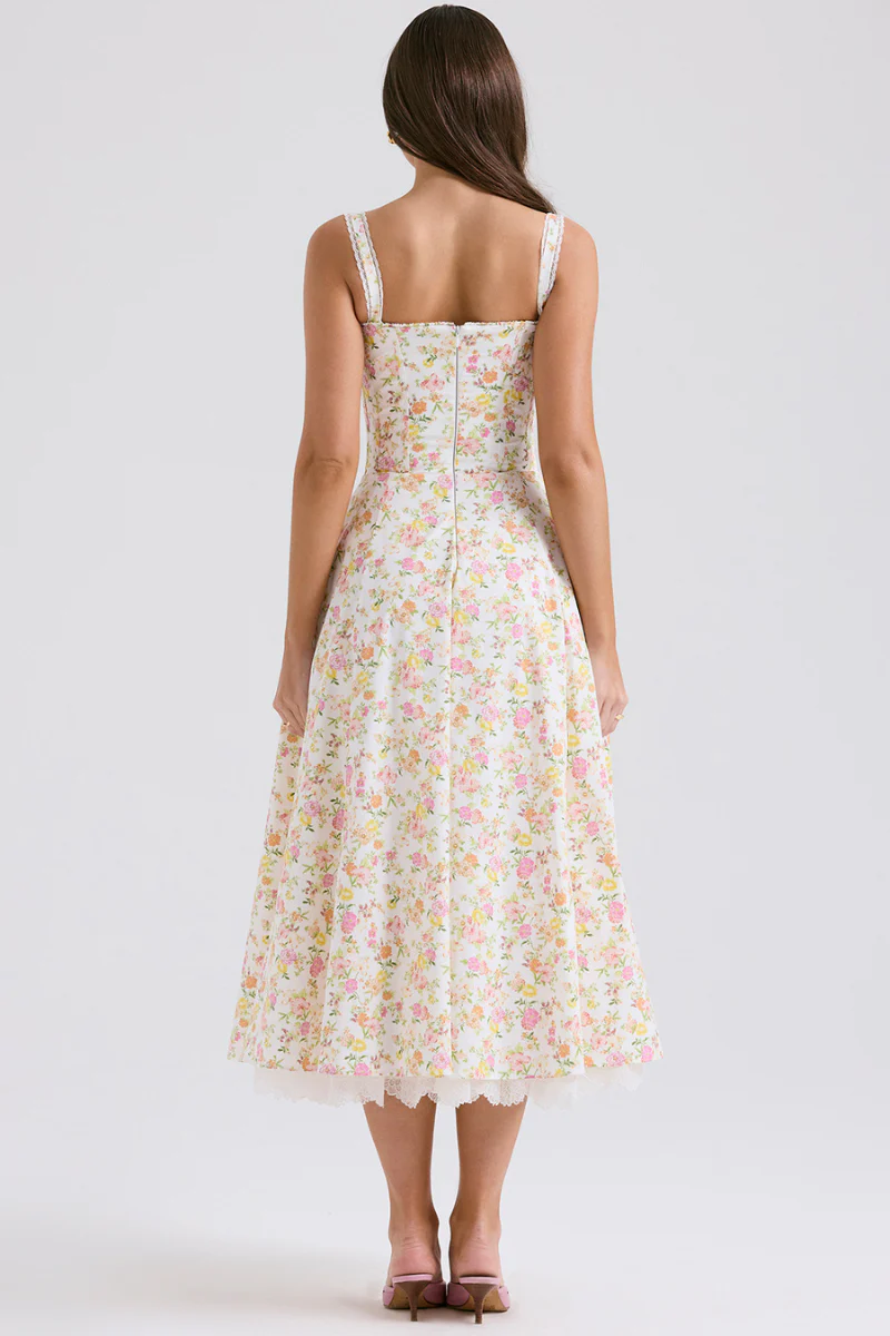 Xandra® | Ruched Floral Maxi Dress - Image 5