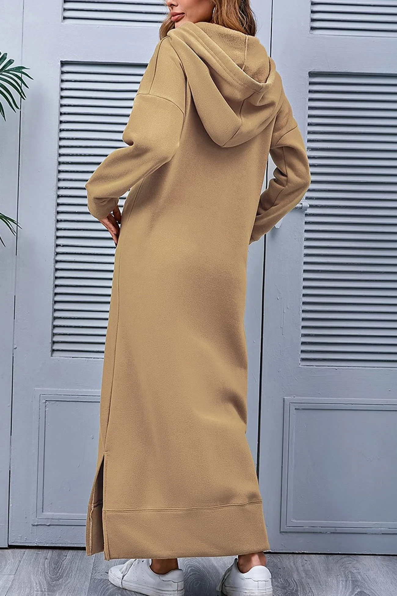 Xara® | Hoodie Dress With A Slit Hem - Image 16