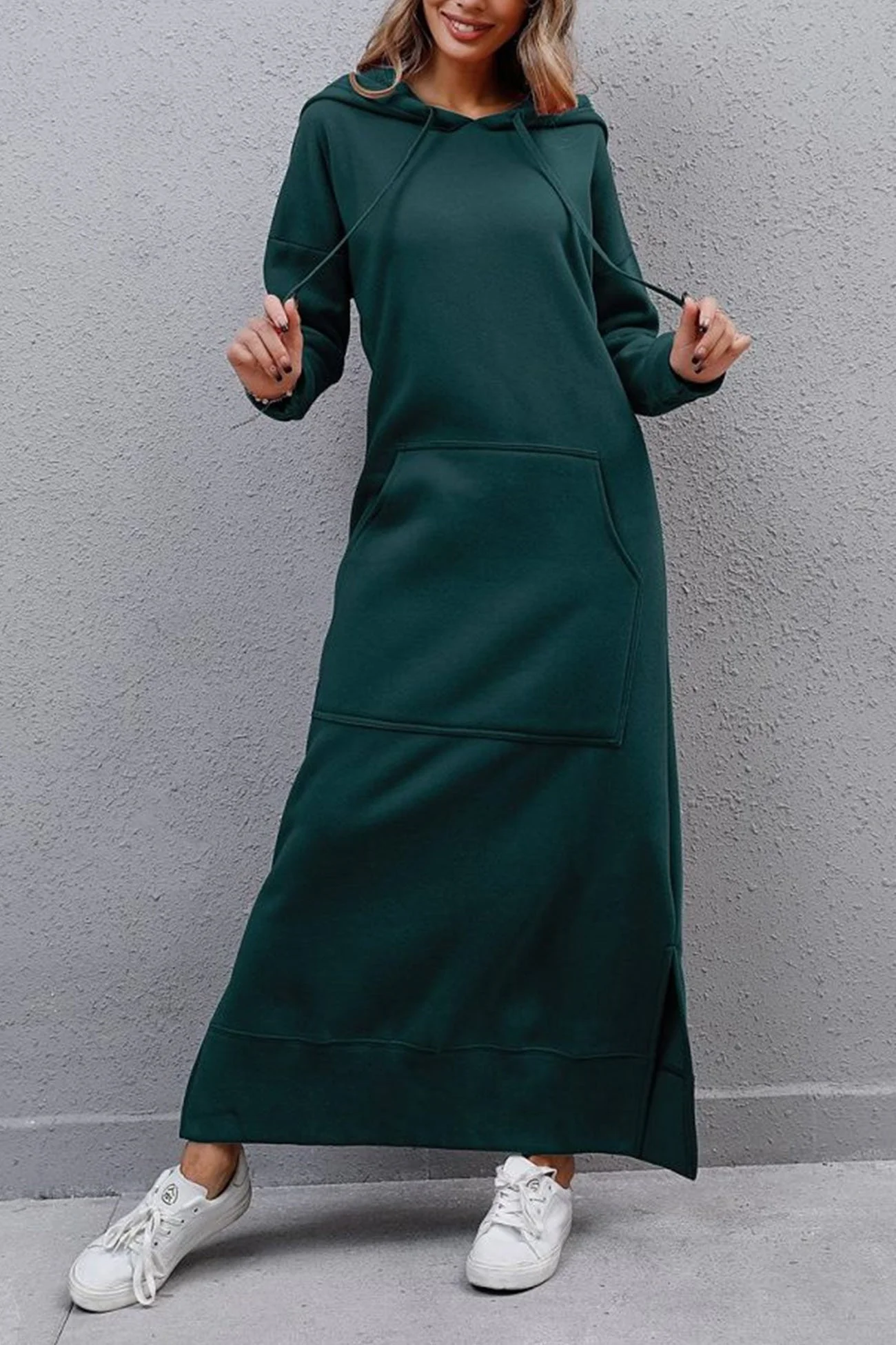 Xara® | Hoodie Dress With A Slit Hem - Image 21