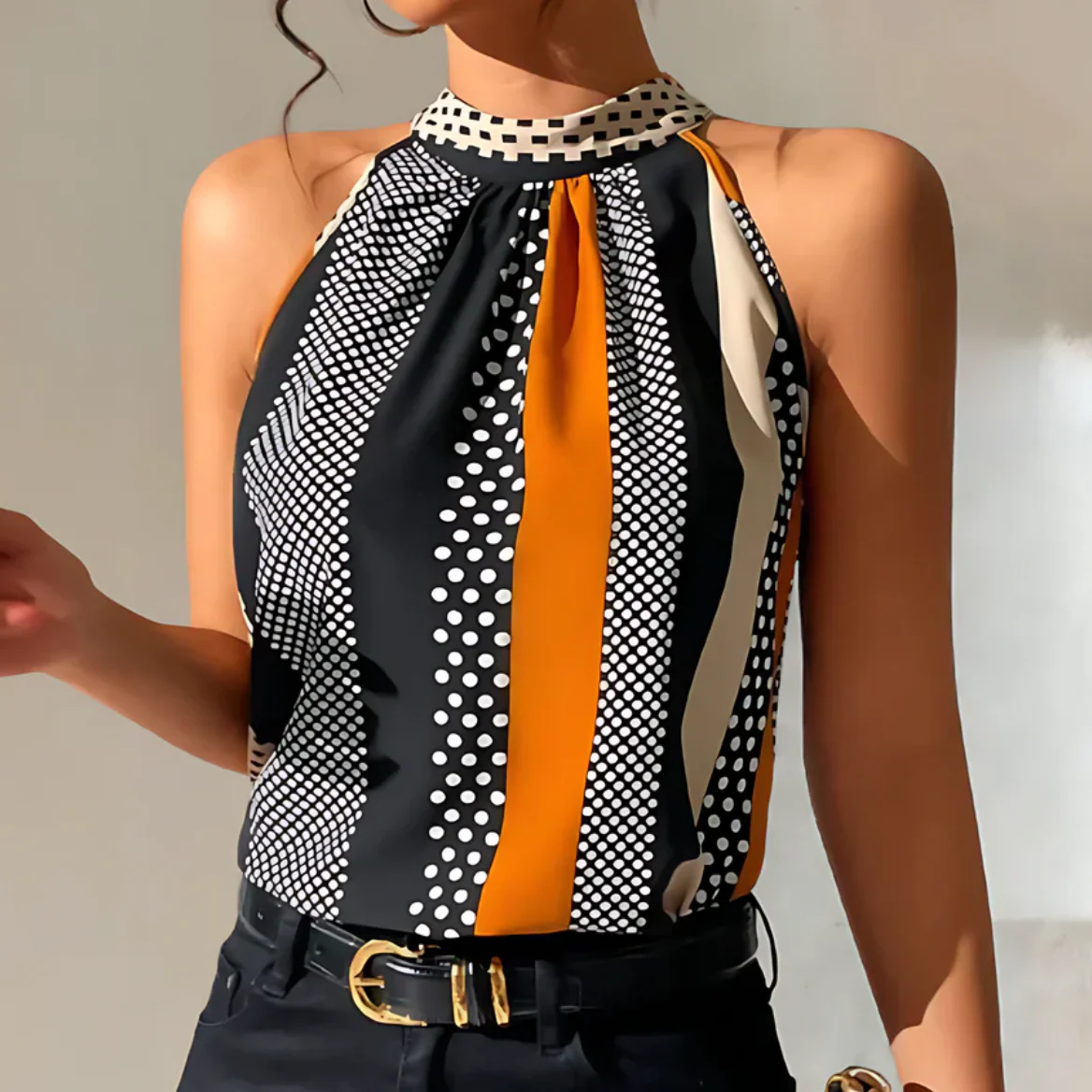 Xara® | Polka Dot Strap Top